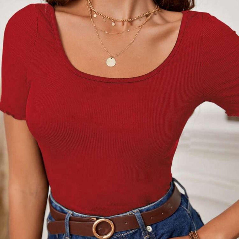 Red Short Sleeve Shirt